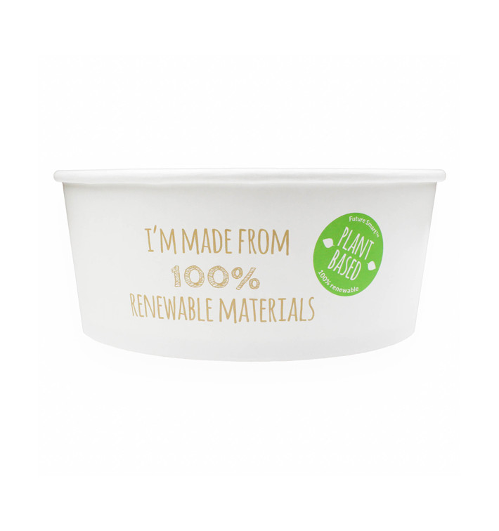Saladier en Carton Blanc Moyen 775ml (45 Unités) Saladier en Carton Blanc Moyen 775ml (45 Unités)