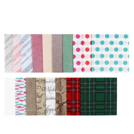 Serviette Papier molletonnée "Barlovento" Rouge 40x40cm (600 Utés)