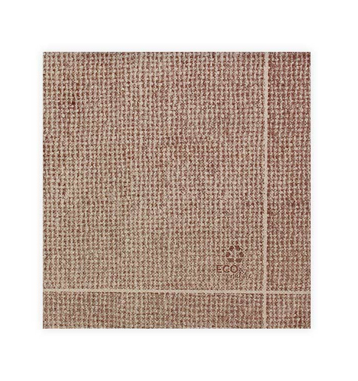 Serviette Papier molletonnée "Jute" Kraft 40x40cm (50 Utés) Serviette Papier molletonnée "Jute" Kraft 40x40cm (50 Utés)