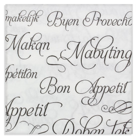 Serviette Papier molletonnée "Bon Appetit" 40x40cm (600 Utés)