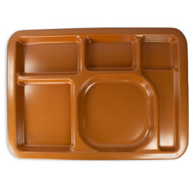 Barquette Plastique PS Dur Chocolat 5C 470x350mm (1 Uté) 