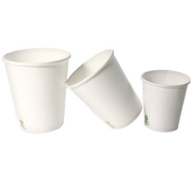 Gobelet carton blanc AirCup - 350 ml - 9 cm x 6 cm x 11 cm.