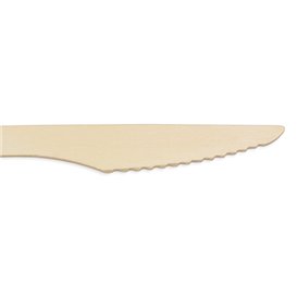 Couteau en Bois Emballé 16,5cm (25 Utés)