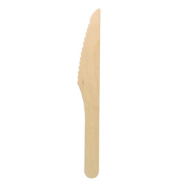 Couteau en Bois Emballé 16,5cm (500 Utés)