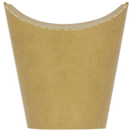 Gobelet Carton Ingraissable Effet Kraft avec Rabat 14Oz/420ml (50 Utés)