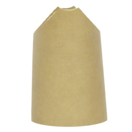 Gobelet Carton Ingraissable Effet Kraft avec Rabat 14Oz/420ml (50 Utés)