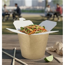 Boîte à Repas 100% ECO Effet Kraft 16Oz/480ml (500 Utés)