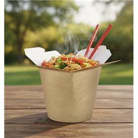 Boîte à Repas 100% ECO Effet Kraft 16Oz/480ml (500 Utés)