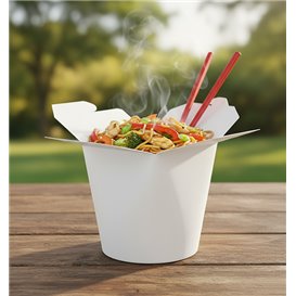 Boîte à Repas 100% ECO Blanc 16Oz/480ml (500 Utés)