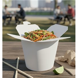 Boîte à Repas 100% ECO Blanc 16Oz/480ml (500 Utés)