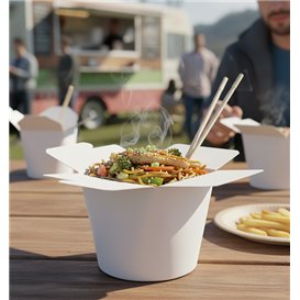 Boîte à Repas 100% ECO Blanc 26Oz/780ml (500 Utés)