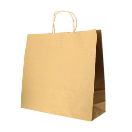 Sac en papier Kraft Hawanna avec Anses 100g 28+16x27cm (50 Utés)