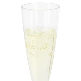 Flûte Champagne Plastique Pied Beige 140ml 2P (20 Utés)