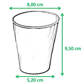 Gobelet Plastique PP "X-Table" Perle 320ml (8 Utés)