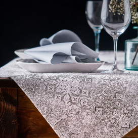 Nappe en papier 1x1m "Mosaïque" Noir 40g/m² (400 Utés)