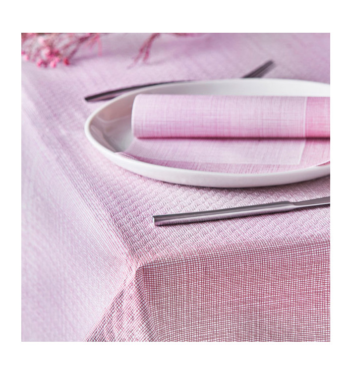 Nappe en papier 1,2x1,2m "Entre Lignes" Bordeaux 40g/m² (300 Utés) Nappe en papier 1,2x1,2m "Entre Lignes" Bordeaux 40g/m² (300 Utés)