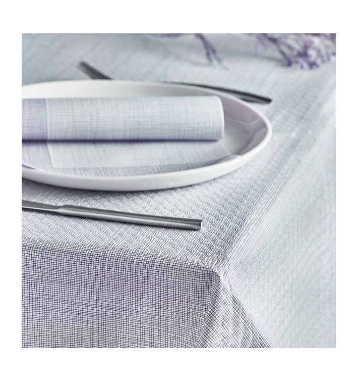 Nappe en papier 1,2x1,2m "Entre Lignes" Gris 40g/m² (300 Utés) Nappe en papier 1,2x1,2m "Entre Lignes" Gris 40g/m² (300 Utés)