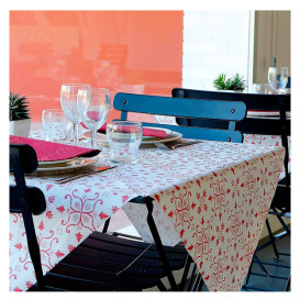 Nappe en papier 1x1m "La Valenciana" Bordeaux 40g/m² (400 Utés)