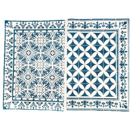 Set de Table papier 30x40cm "Alhambra" Turquoise 50g/m² (1000 Utés)