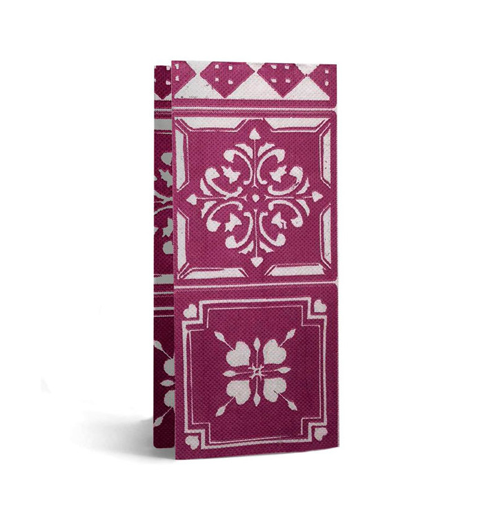 Serviette Papier Molletonnée 1/8 33x40cm "Alhambra" Aubergine (2000 Utés) Serviette Papier Molletonnée 1/8 33x40cm "Alhambra" Aubergine (2000 Utés)
