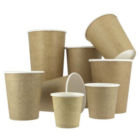 Gobelet Carton Kraft 100% ECO 2,5Oz/75ml Ø5cm (50 Unités)