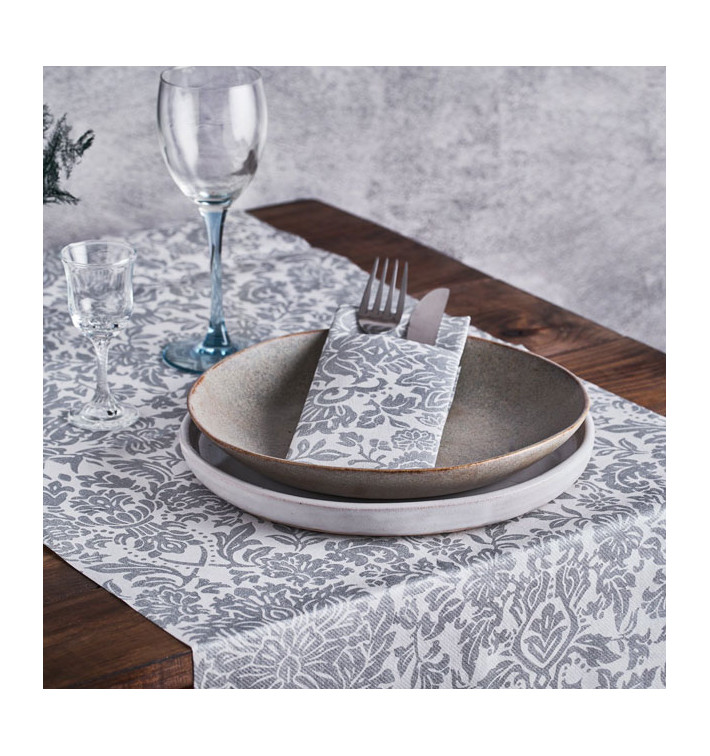 Nappe Rouleau en Airlaid 0,4x48m "Versailles" Gris 50g/m² P30cm (6 Utés) Nappe Rouleau en Airlaid 0,4x48m "Versailles" Gris 50g/m² P30cm (6 Utés)