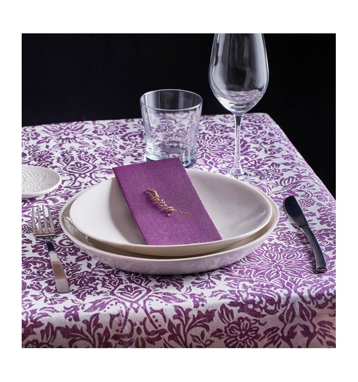 Nappe Rouleau en Airlaid 1,2x25m "Versailles" Aubergine 50g/m² (6 Utés) Nappe Rouleau en Airlaid 1,2x25m "Versailles" Aubergine 50g/m² (6 Utés)