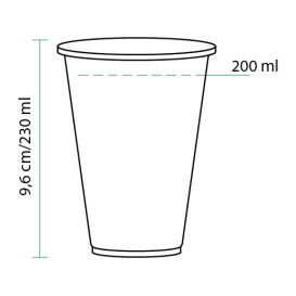Gobelet PLA Bio Transparent 230ml (100 Unités)