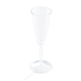 Flûte à Champagne Pied Transparent 100ml (100 Unités)
