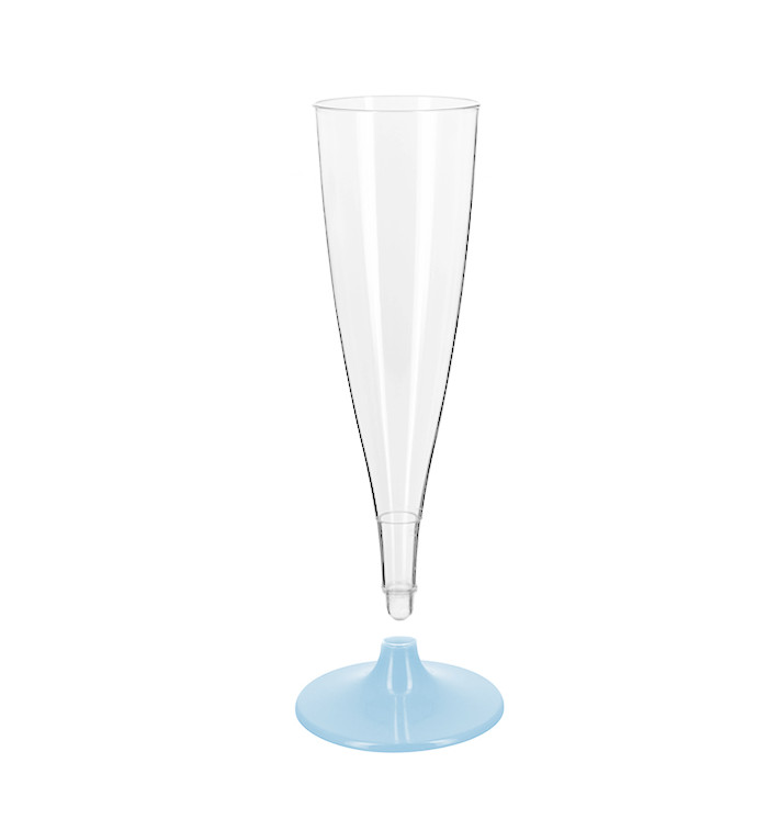 Flûte Champagne Plastique PS Réutilisable Pied Blanc 140ml 2P (48 Utés) Flûte Champagne Plastique PS Réutilisable Pied Blanc 140ml 2P (48 Utés)