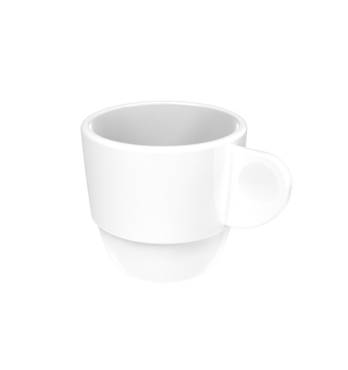 Tasse Réutilisable SAN “Espresso” Blanc 80ml (6 Utés) Tasse Réutilisable SAN “Espresso” Blanc 80ml (6 Utés)