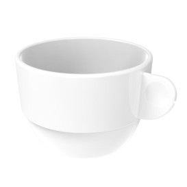 Tasse Réutilisable SAN “Cappuccino” Blanc 166ml (36 Utés)