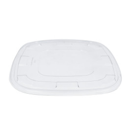 Couvercle Couvercle Plastique rPET Transparent 13x13cm (300 Utés)