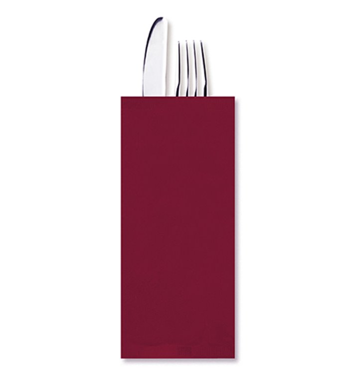 Enveloppe Porte-Couverts avec Serviettes Bordeaux (800 Utés) Enveloppe Porte-Couverts avec Serviettes Bordeaux (800 Utés)