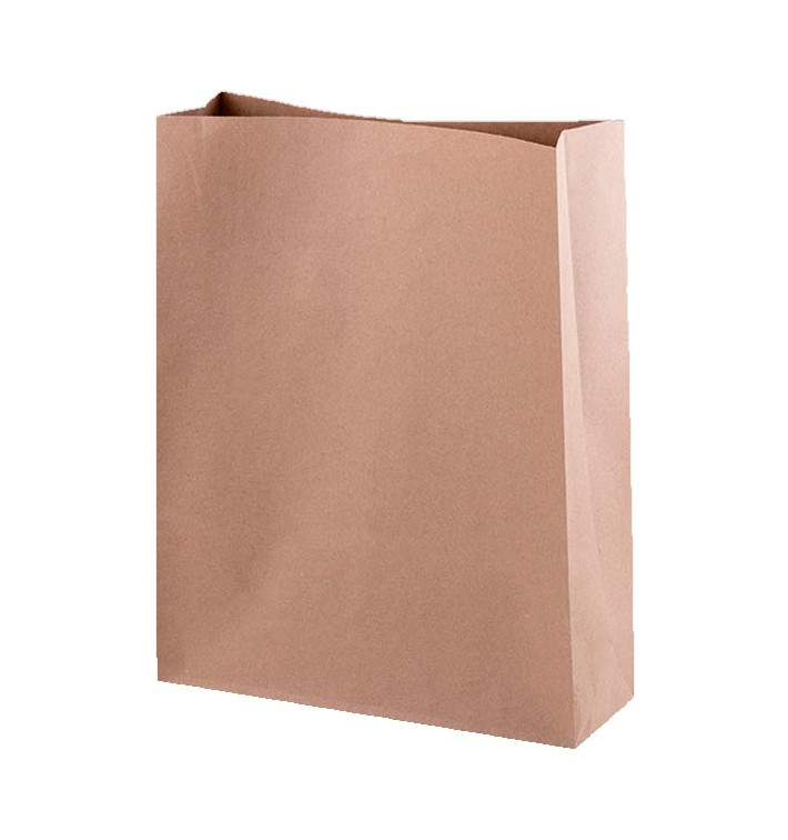 Sac en papier KRAFT sans anses 26+9x31cm (250 Utés) Sac en papier KRAFT sans anses 26+9x31cm (250 Utés)