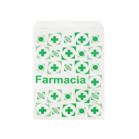 Sac Papier Blanc Pharmacie 12+6x20cm (250 Utés)