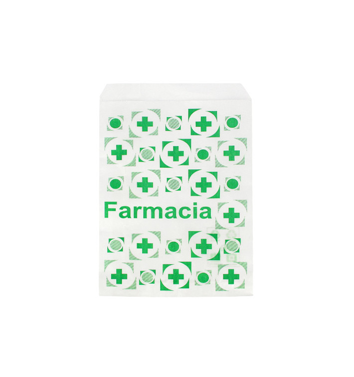 Sac Papier Blanc Pharmacie 12+6x20cm (250 Utés) Sac Papier Blanc Pharmacie 12+6x20cm (250 Utés)