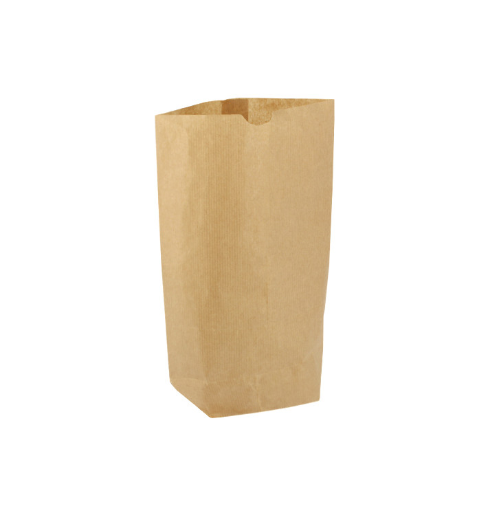 Sac en Papier avec Fond Hexagonal Kraft 14x19cm (1000 Utés) Sac en Papier avec Fond Hexagonal Kraft 14x19cm (1000 Utés)