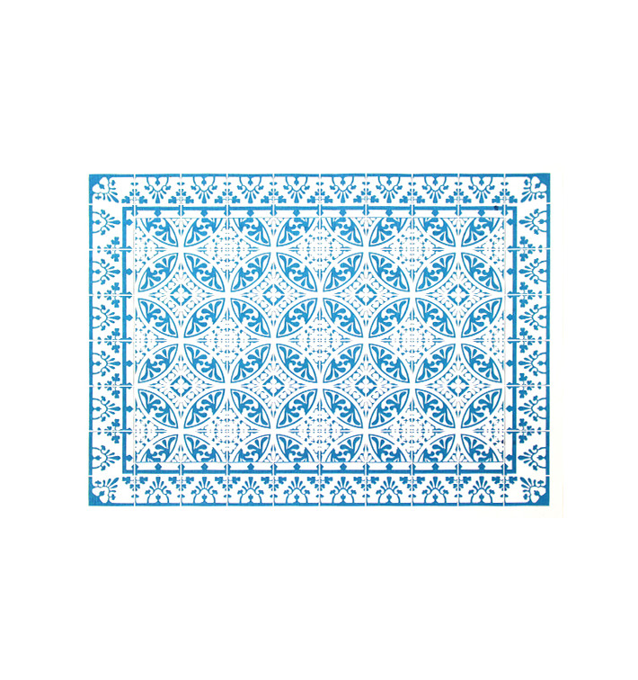 Set de Table papier 30x40cm "Alhambra" Turquoise 50g/m² (1000 Utés) Set de Table papier 30x40cm "Alhambra" Turquoise 50g/m² (1000 Utés)