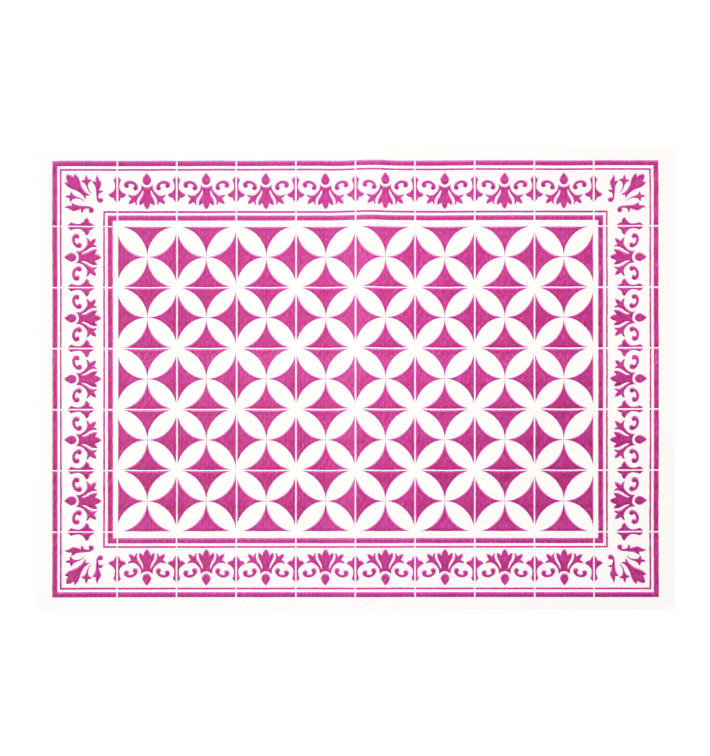 Set de Table papier 30x40cm "Alhambra" Aubergine 50g/m² (1000 Utés) Set de Table papier 30x40cm "Alhambra" Aubergine 50g/m² (1000 Utés)