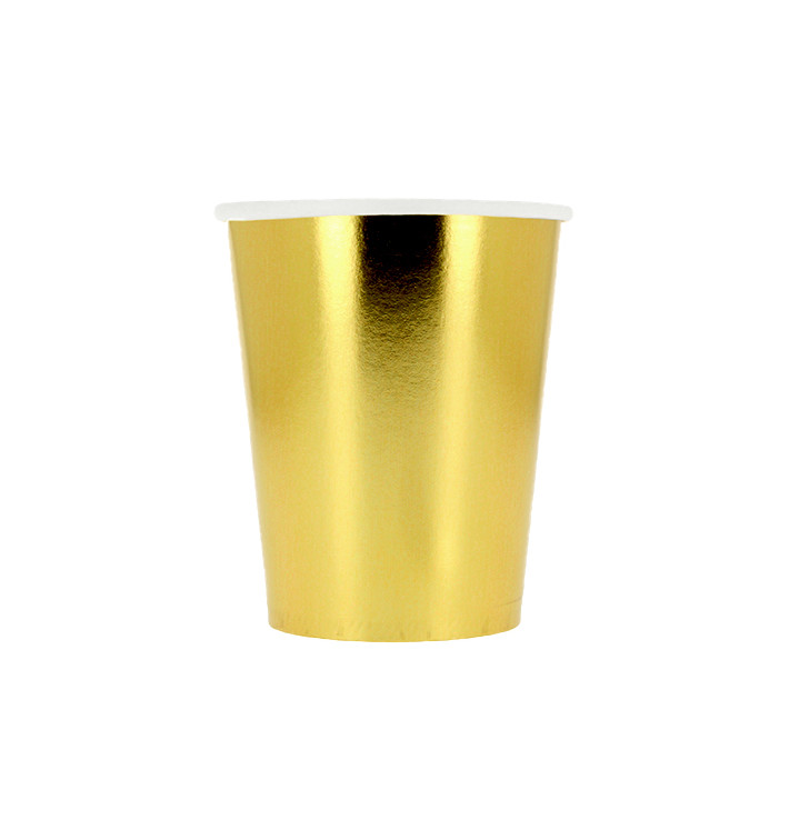 Gobelet Carton Or 9Oz/240ml "Party" (300 Unités) Gobelet Carton Or 9Oz/240ml "Party" (300 Unités)