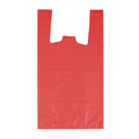 Sac à Bretelles 70% Recyclé “Colors” Rouge 42x53cm 50µm (1.000 Utés)