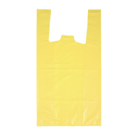 Sac à Bretelles 70% Recyclé “Colors” Jaune 42x53cm 50µm (1.000 Utés)