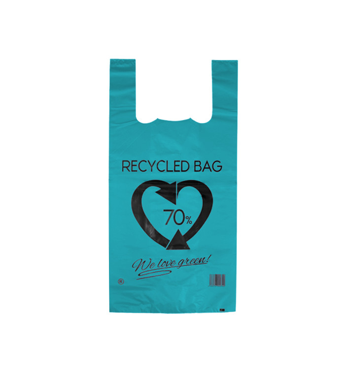Sac à Bretelles 70% Recyclé Bleu 42x53cm 50µm (1.000 Utés) Sac à Bretelles 70% Recyclé Bleu 42x53cm 50µm (1.000 Utés)