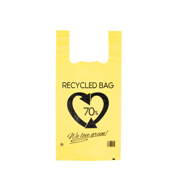 Sac à Bretelles 70% Recyclé Jaune 42x53cm 50µm (1.000 Utés) Sac à Bretelles 70% Recyclé Jaune 42x53cm 50µm (1.000 Utés)