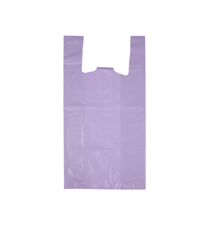 Sac à Bretelles 70% Recyclé “Colors” Lilas 42x53cm 50µm (1.000 Utés)