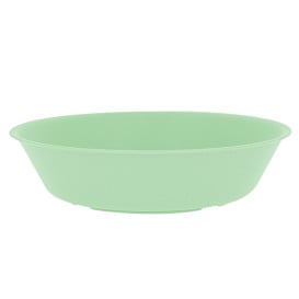 Assiette Réutilisable Durable PP Minéral Vert Ø18cm (54 Utés)