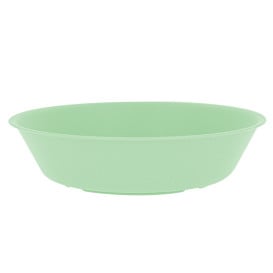 Assiette Réutilisable Durable PP Minéral Vert Ø18cm (54 Utés)