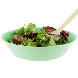 Assiette Réutilisable Durable PP Minéral Vert Ø18cm (54 Utés)