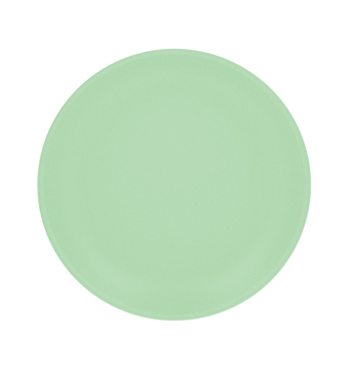 Assiette Réutilisable Durable PP Minéral Vert Ø27,5cm (6 Utés) Assiette Réutilisable Durable PP Minéral Vert Ø27,5cm (6 Utés)